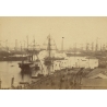 Justin Kozlowski / Egypt: 1869 Suez Canal Opening Port Said (Vintage Maritime CDV ~1870s)