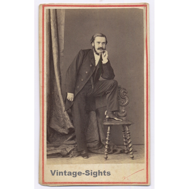 Comte de Vernay / Barcelona: Gentleman - Royal Photographer (Vintage CDV ~1860s)