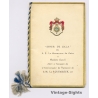 Semiramis Hotel Cairo: King Farouk I Rare Vintage Royal Gala Menu 1951