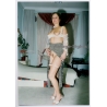 Erotic Study: Cheeky Natural Semi Nude Female With Braids*2 (Vintage Photo Germany ~1990s)