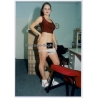 Erotic Study: Cheeky Natural Semi Nude Female With Braids*7 (Vintage Photo Germany ~1990s)