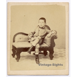 Brunel / Montevideo: Portrait Of Elegant Boy (Vintage CDV ~1860s)