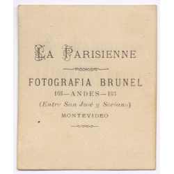 Brunel / Montevideo: Portrait Of Elegant Boy (Vintage CDV ~1860s)