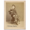 Pedro Beretervide / Montevideo: Portrait Of Elegant Girl (Vintage CDV ~1880s)