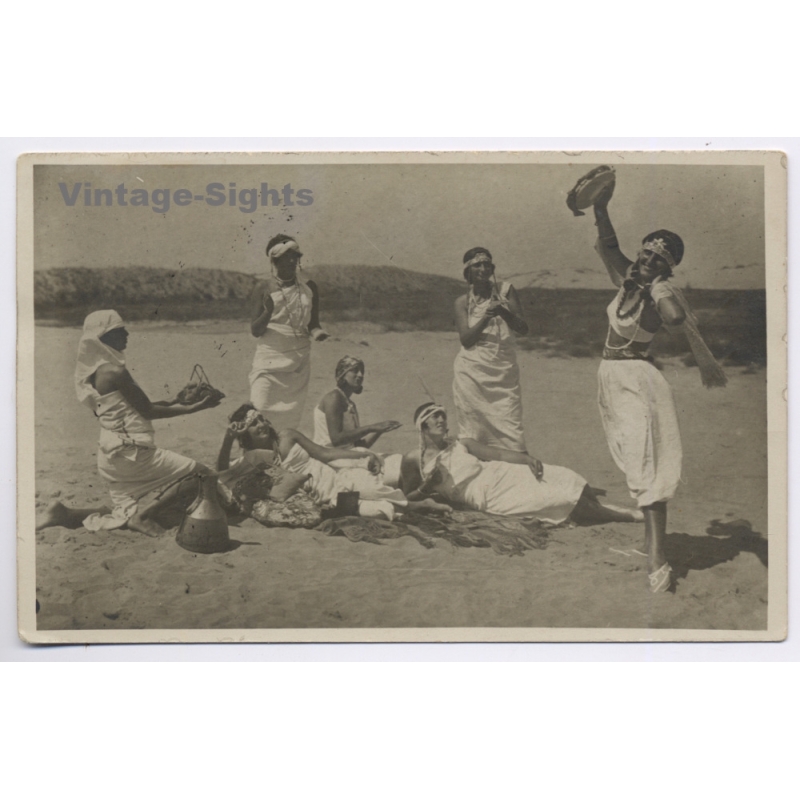 Plovdiv Fair 1933 / Bulgaria: Avant Garde Dance Theater (Vintage RPPC)