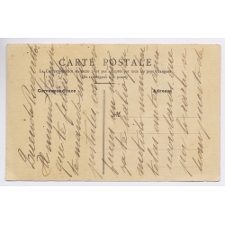 Spain: Handmade Stamp Collage Novelty Alfonso XIII Unique (Vintage PC ~1900s)
