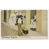 Cuba: Street Vendor / Cigar Advertising Stamp (Vintage PC Harris Bros ~1900s/1910s)