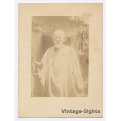 Maghreb: Portrait Monk Marabout Sufi (Vintage Albumen Print ~1890s/1900s)