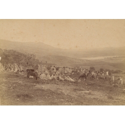 Benmansour / Maghreb: Marché Arabe (Vintage Albumen Print ~1890s/1900s)