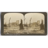 St.Pierre / Martinique: Volcano Eruption Cathedral (Vintage Stereoview Photo 1902)