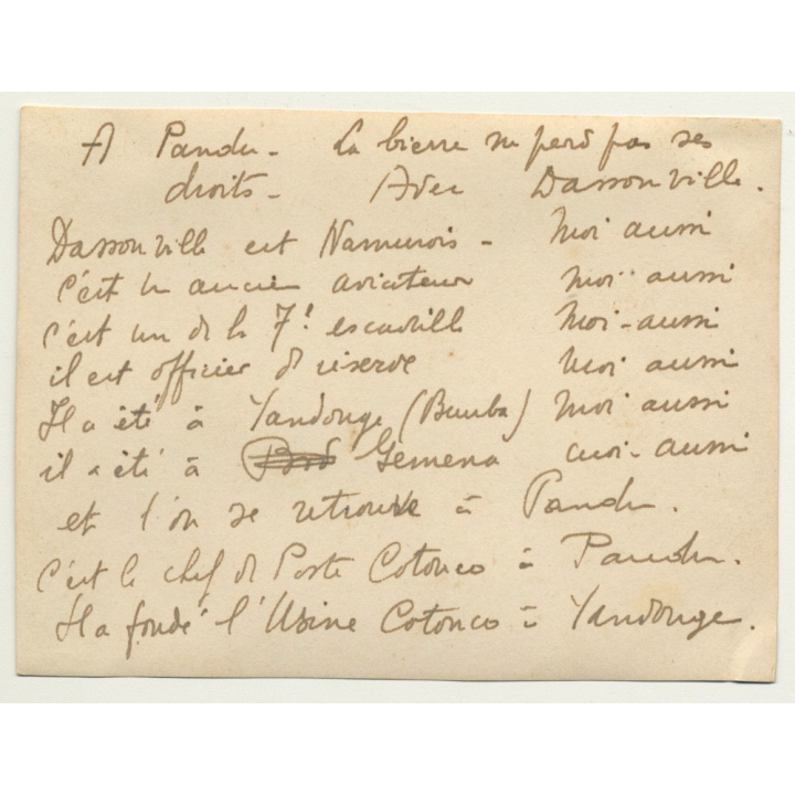 Congo Belge: 2 Men Toast With St. Pauli Girl Lager Beer / Brewery (Vintage Photo Sepia ~1930s)