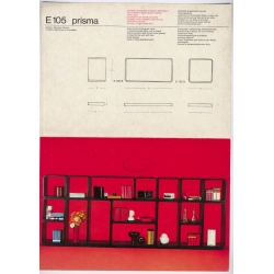 Eduardo Vittario: Tecno E 105 Prisma (Rare Vintage Italian Design Leaflet 1960s)