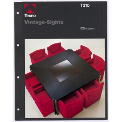 Centro Progetti Tecno: Tecno T210 Table (Rare Vintage Italian Design Leaflet 1970)