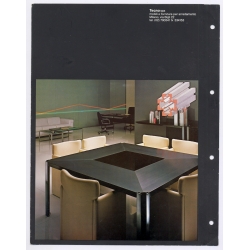 Centro Progetti Tecno: Tecno T210 Table (Rare Vintage Italian Design Leaflet 1970)