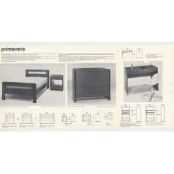 Martinez Medina: Primavera Bed (Rare Vintage Spanish Design Leaflet 1970s)
