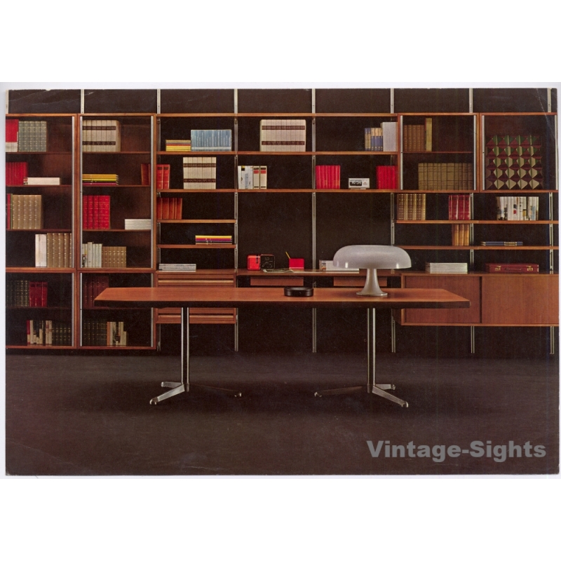 Osvaldo Borsani: Tecno E22 Regal T160 Table (Rare Vintage Italian Design Leaflet 1960s)