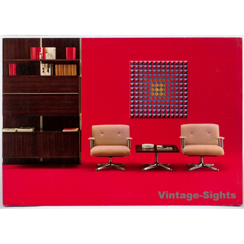 Osvaldo Borsani: Tecno P125 Chair & Table Sistema E22 (Rare Vintage Italian Design Leaflet 1960s)