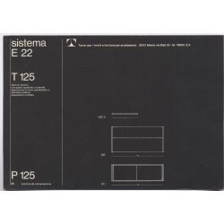 Osvaldo Borsani: Tecno P125 Chair & Table Sistema E22 (Rare Vintage Italian Design Leaflet 1960s)