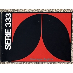 Centro Progetti: Tecno Serie 334 335 (Vintage Multi Foldout Italian Design Leaflet 1972)