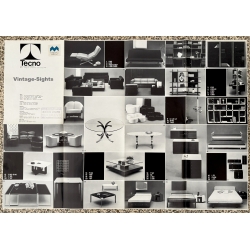 Osvaldo Borsani: Tecno Catalog P40 D70 E22 (Vintage Multi Foldout Italian Design Poster 1970s)