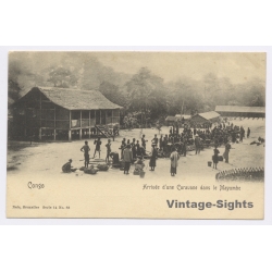 Congo: Arrivée Caravanne Mayumbe (Vintage PC NELS ~1900s)