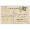Souk-El-Khemis / Tunisia: Railway Station - Tunis Stamp (Vintage PC 1906)