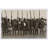 Congo Belge: Native Female Tribe Members Holding Rifles (Vintage RPPC ~1920s/1930s)