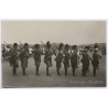 Congo Belge: Native Female Tribe Members Holding Rifles Parade (Vintage RPPC ~1920s/1930s)