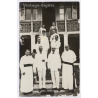 Congo Belge: Catholic Missionaries Priests Colonial Group (Vintage RPPC ~1920s/1930s)