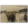 Belgian Congo: Force Publique Military Parade Troops Inspection (Vintage RPPC ~1920s/1930s)