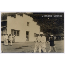 Belgian Congo: Colonial Officials Administration Government Building (Vintage RPPC ~1920s/1930s)