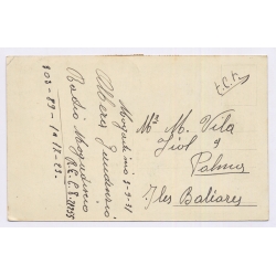 Somalia Italiana - Somaliland: Fantasia Indigena / Ethnic - Mixed Franking Benadir Mallorca (Vintage PC 1931)