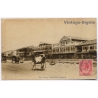 Singapore: Chinese Theatre Hall Rickshaw Straits Settlements KGV (Vintage PC 1910s)