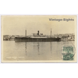 Tampico / Mexico: Vapor Jalisco Steamship To Mallorca RECP (Vintage RPPC 1932)