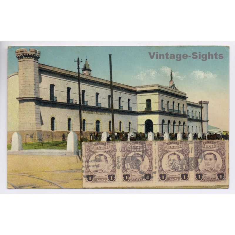 Mexico: Monterrey 4x Stamps Collector Exchange To Miguel Vila Mallorca (Vintage PC 1920)