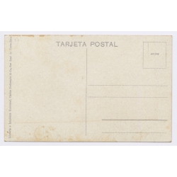 Costa Rica: Country Life Ox Cart Carreta Triangular Stamp (Vintage PC 1925)