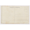 Costa Rica: Country Life Ox Cart Carreta Triangular Stamp (Vintage PC 1925)