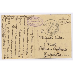 Guatemala: Railway Station - To Mallorca WWI (Vintage PC 1916)