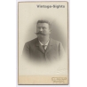 LL Pricam / Geneva: Gentlemen Handlebar Moustache - Photography Dynasty (Vintage CDV ~1900s/1910s)