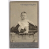 J. Van Crewel Photographe / Anvers: Baby Portrait Art Nouveau (Vintage CDV ~1900s)