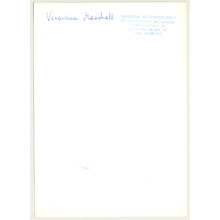 Slim Model In Great Printed 2 Piece Suit / Flares (Vintage Photo Master 1970s Fashion)