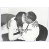 Snapshot Of Elder Man About To Kiss Pretty Female / Erotica (Vintage Photo 1960s/1970s)