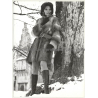 Pretty Photo Model In Fur Coat / Snow - Boots (Vintage Photo Master 1970s Fashion)