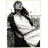 Natural Brunette Hippie Beauty On Meadow / Headband (Vintage Photo Master 1970s Fashion)
