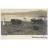 Mexico: Oxen Plough Team Lake Farmers Sombrero (Vintage RPPC 1910s)