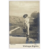 Mexico: Water Carrier Yoke Buckets / Ethnic (Vintage RPPC 1910s)