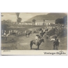 Mexico: Cattle Drive Vaqueros Horsemen Village (Vintage RPPC 1910s)