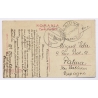 Romania: Traditional Costume Cow / Postally Used Craiova To Spain (Vintage RPPC 1916)