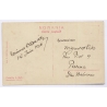 Romania: Bucuresti Market Women National Costume Covrigi Pretzels/ Postally Used To Palma Mallorca (Vintage RPPC 1916)