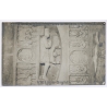 Spain: Castello D'Ampurias Comtes Empuries Sarcophagus Medieval Tomb Relief (Vintage RPPC 1910s)